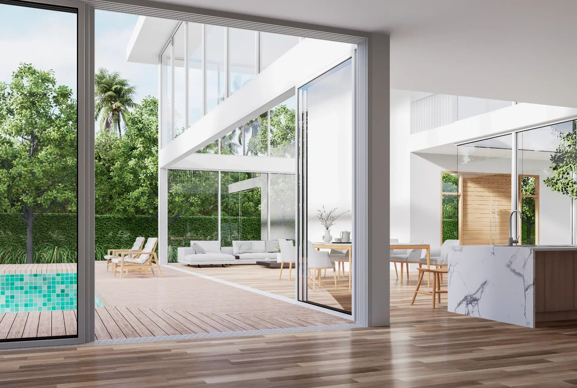 VLX 138 Panoramic Sliding Door in Sacramento, CA | Westlight Windows Sacramento - detail 1